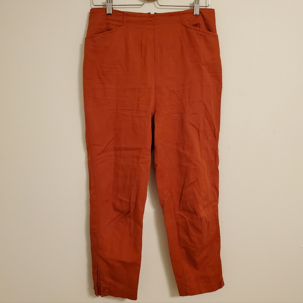 Freddies of Pinewood Rust Cigarette Pants - 30 Waist Long Leg